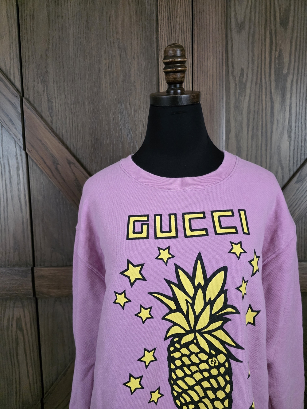 Gucci Pink Pineapple Graphic Sweatshirt - Picture 2 of 6